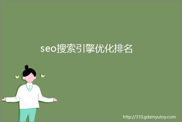seo搜索引擎优化排名
